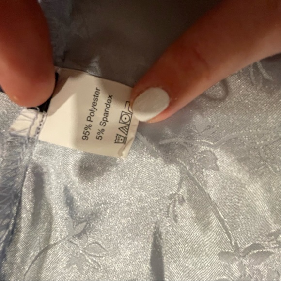 Baby Blue Floral Bandana Wrap Top - Picture 6 of 6